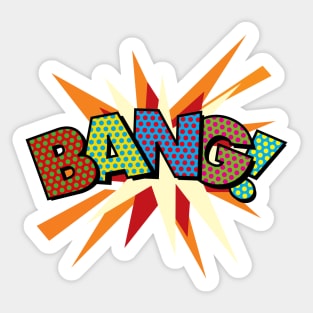 Comic Book Pop Art BANG Sticker
